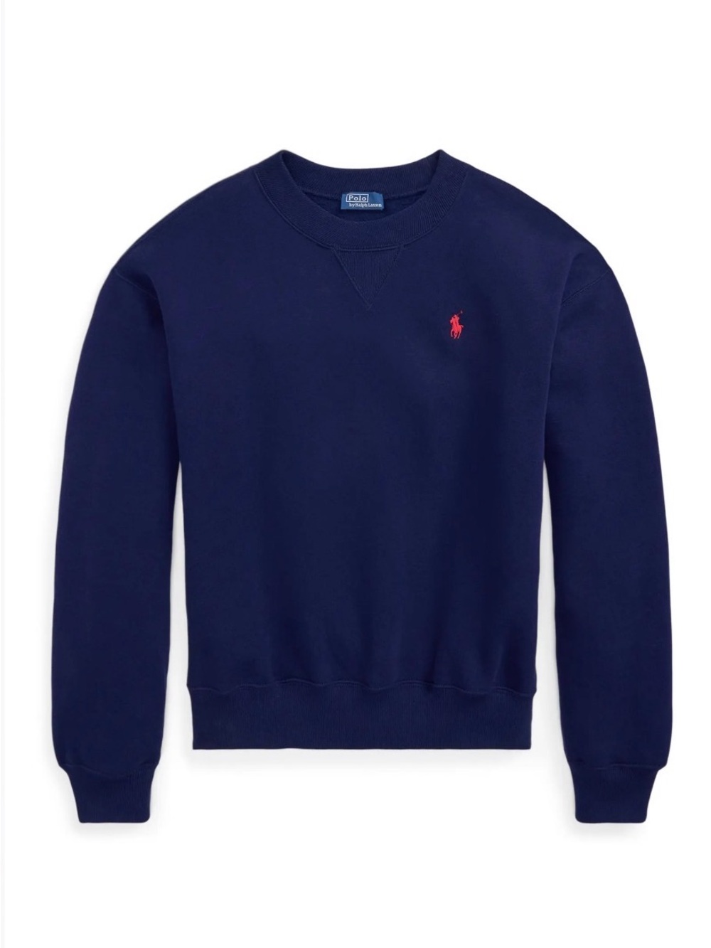 Polo by Ralph Lauren Navy Blue Sweatshirt with Red Pony